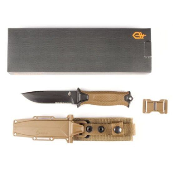 Gerber Gear StrongArm Serrated Fixed Knife Coyote Brown